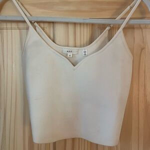 Ribbed cropped and low-cut tank